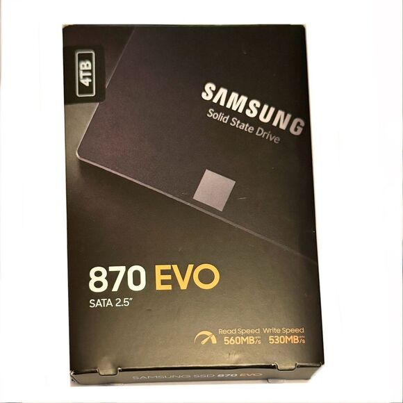 Samsung SSD 870 EVO SATA 2.5” 4TB Solid State Drive NIB - Picture 1 of 12